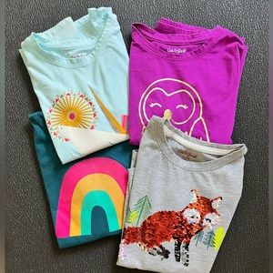 Cat & Jack Size 7/8 Long sleeved Tee Bundle